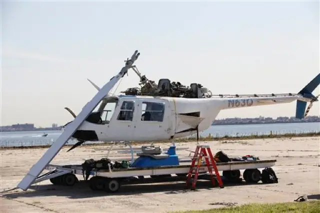 Photograph of the helicopter from the NTSB
